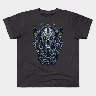 Cyborg Heads S03 D18 Kids T-Shirt